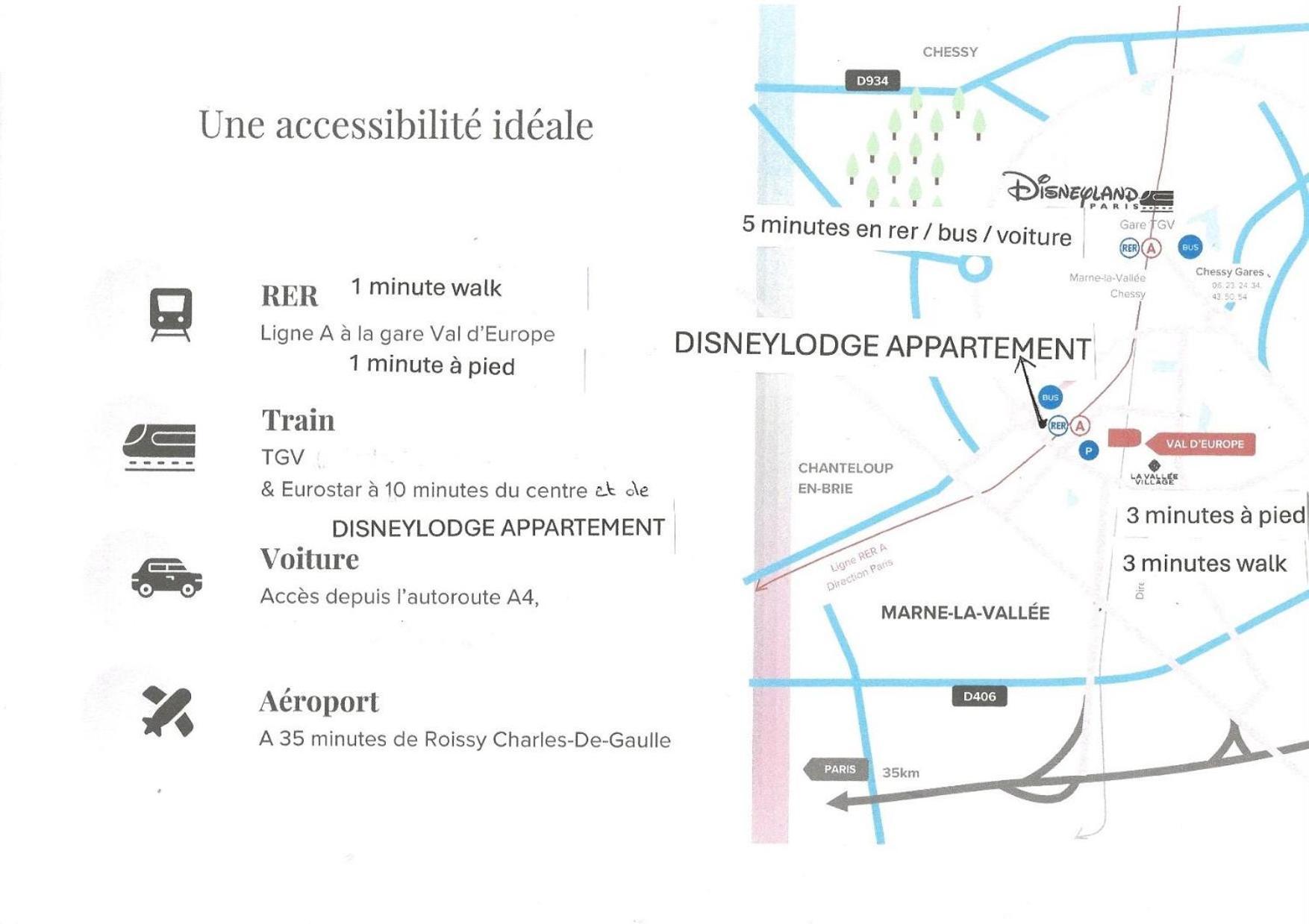 Disney 3 Mn, 14 People , 4 Bedrooms, 2 Parkings Prives Chessy  Luaran gambar